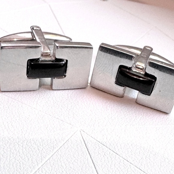 ✨ Stunning Rare Edgy Vintage Moores Pronto Uomo Men’s Cufflinks - Picture 1 of 15